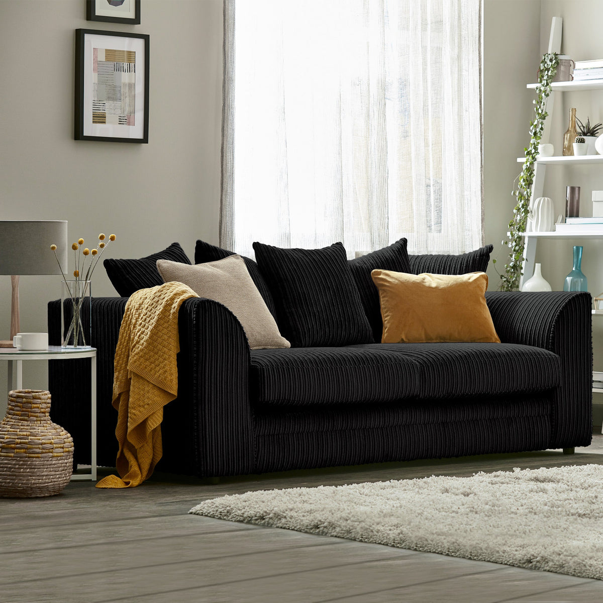 Bletchley Jumbo Cord 3 Seater Sofa — view 4