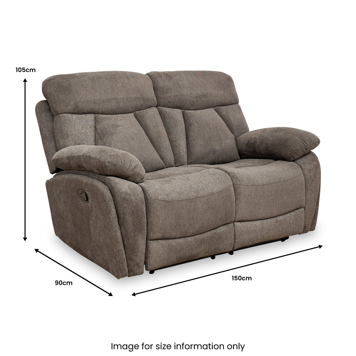 Yarbury 2 Seater Manual Recliner — view 5