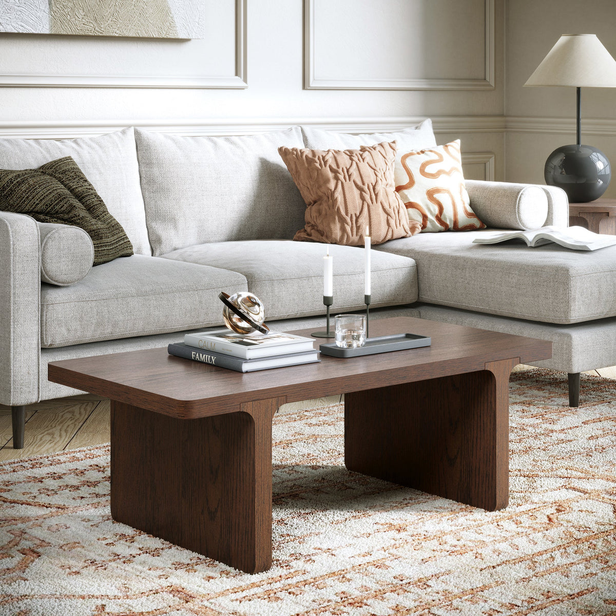 Mylor Oak Rectangular Coffee Table — view 2