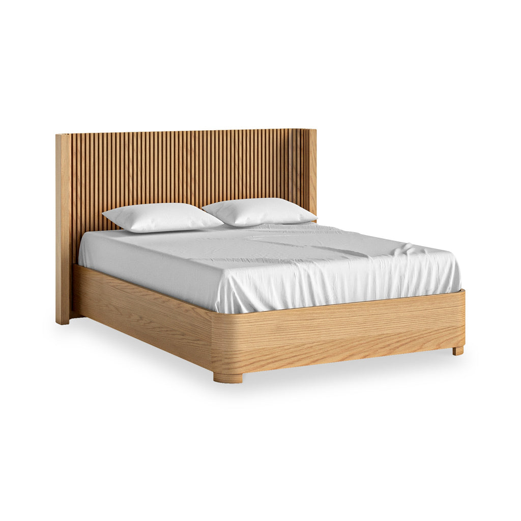 Shorwell Oak Slatted Bed Frame — view 4