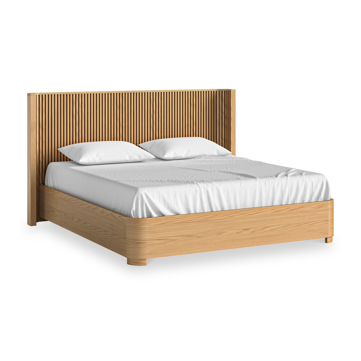Shorwell Oak Slatted Bed Frame — view 3
