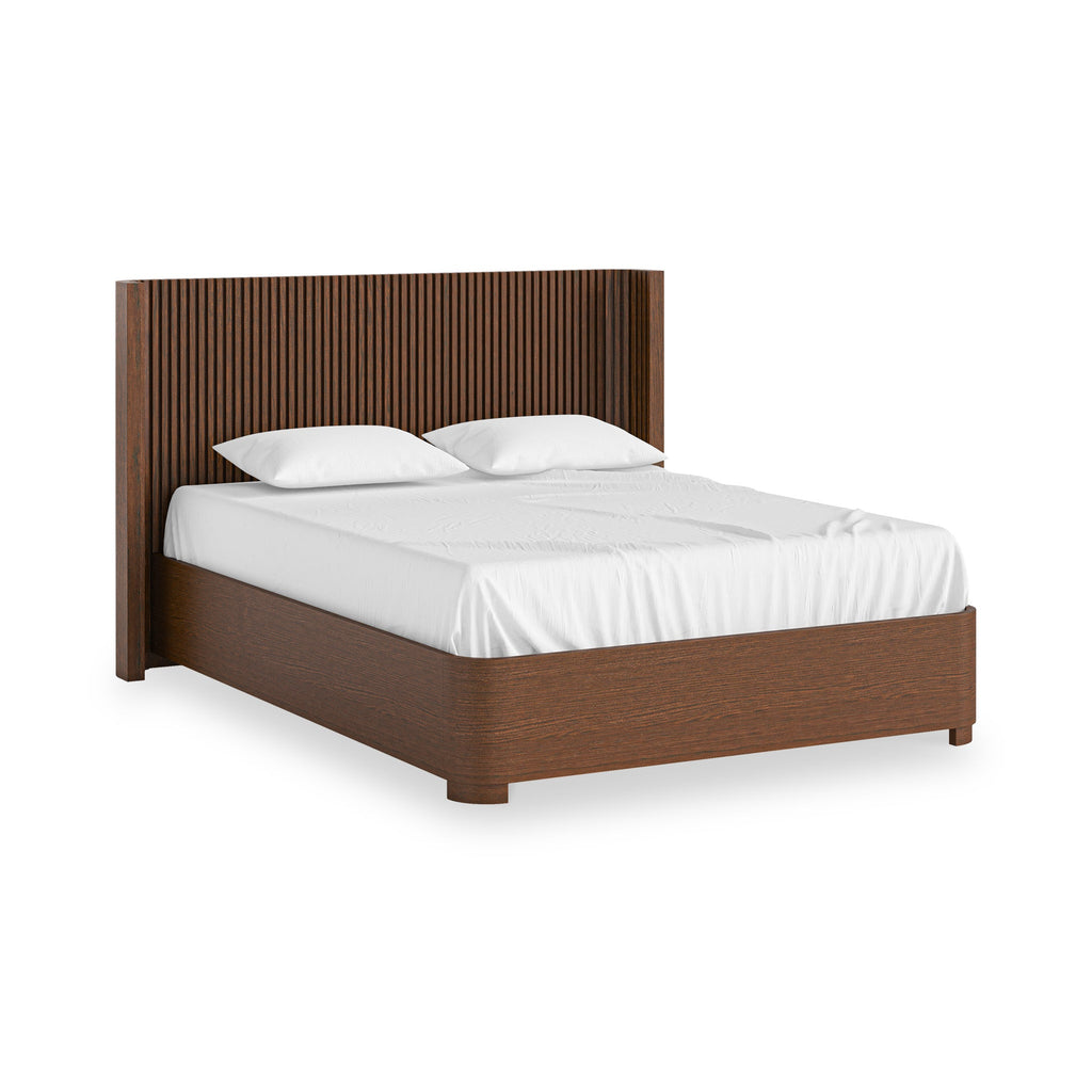 Shorwell Dark Oak Slatted Bed Frame — view 3