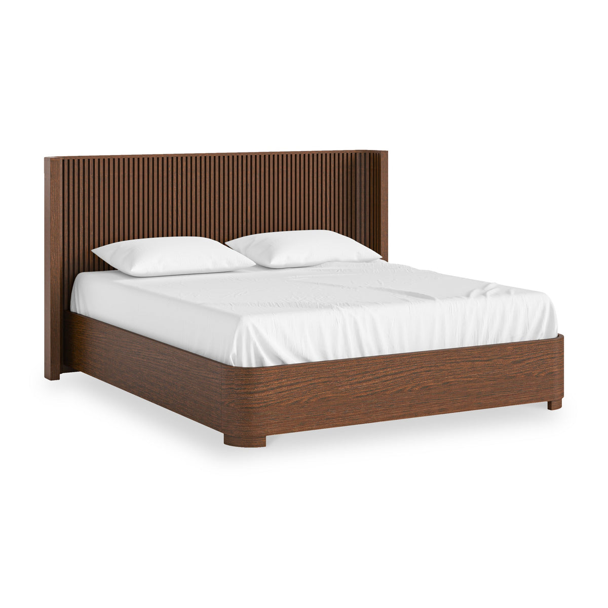 Shorwell Dark Oak Slatted Bed Frame — view 4