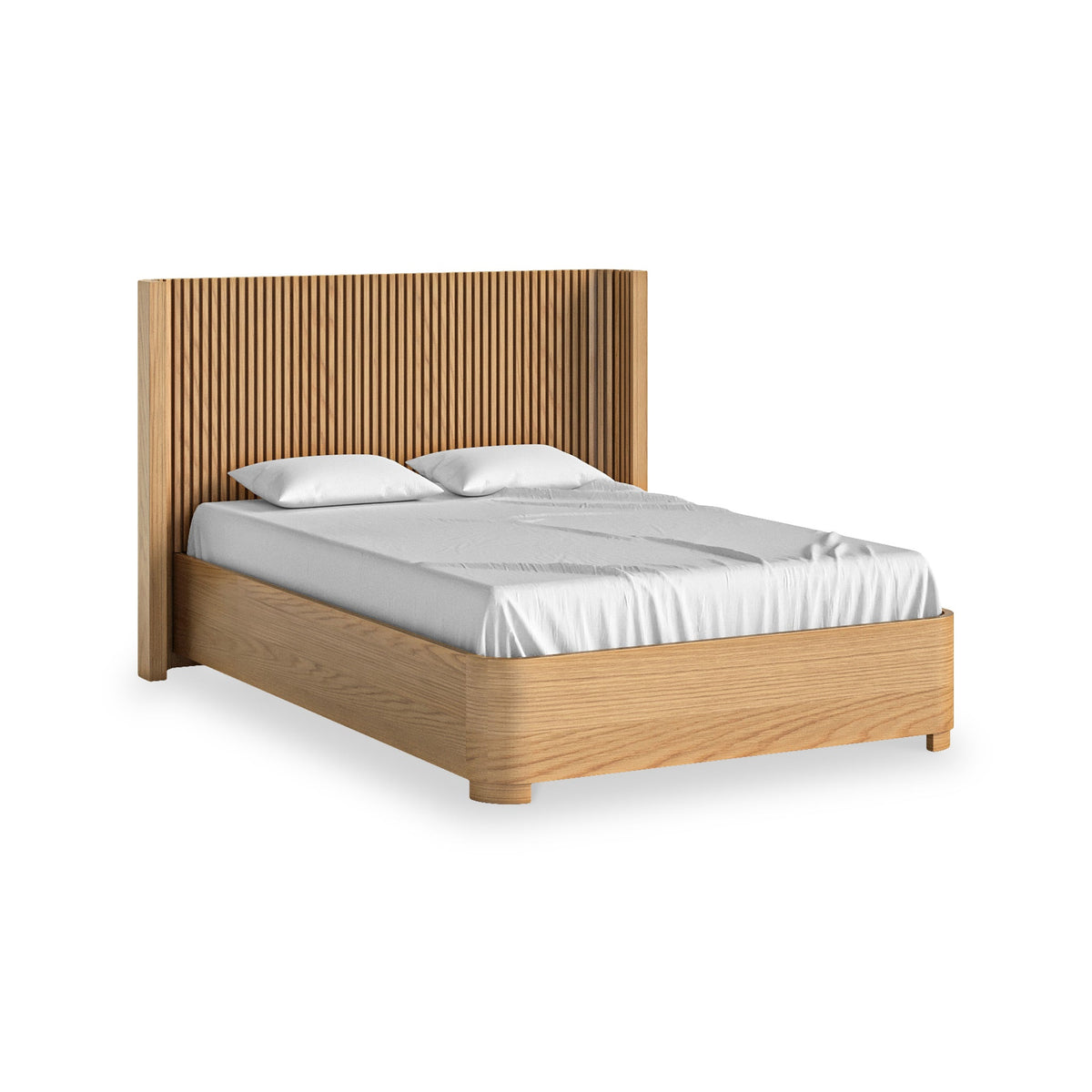 Shorwell Oak Slatted Bed Frame — view 2