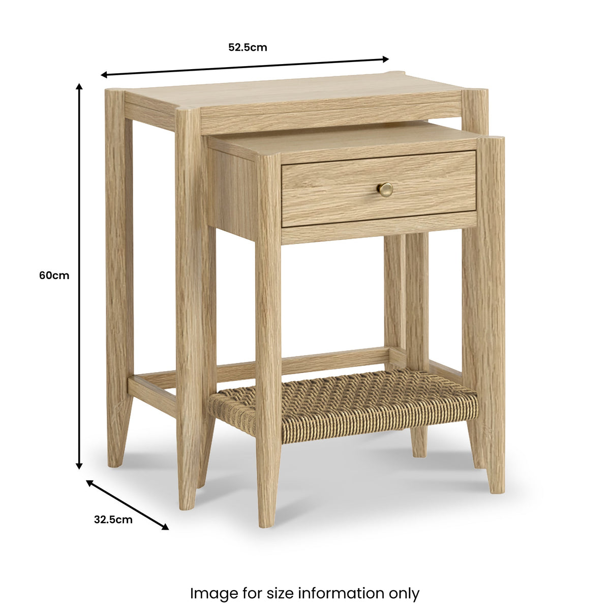 Harborough Oak Nest of Tables — view 6