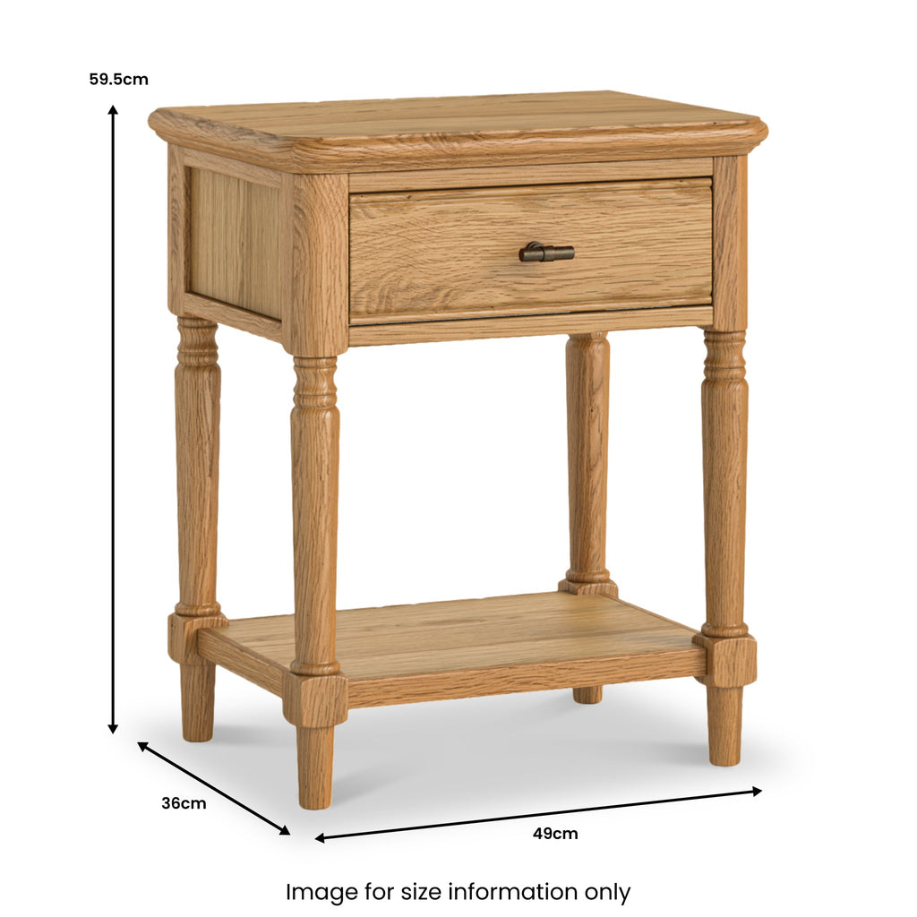 Alderley Oak Lamp Table — view 5
