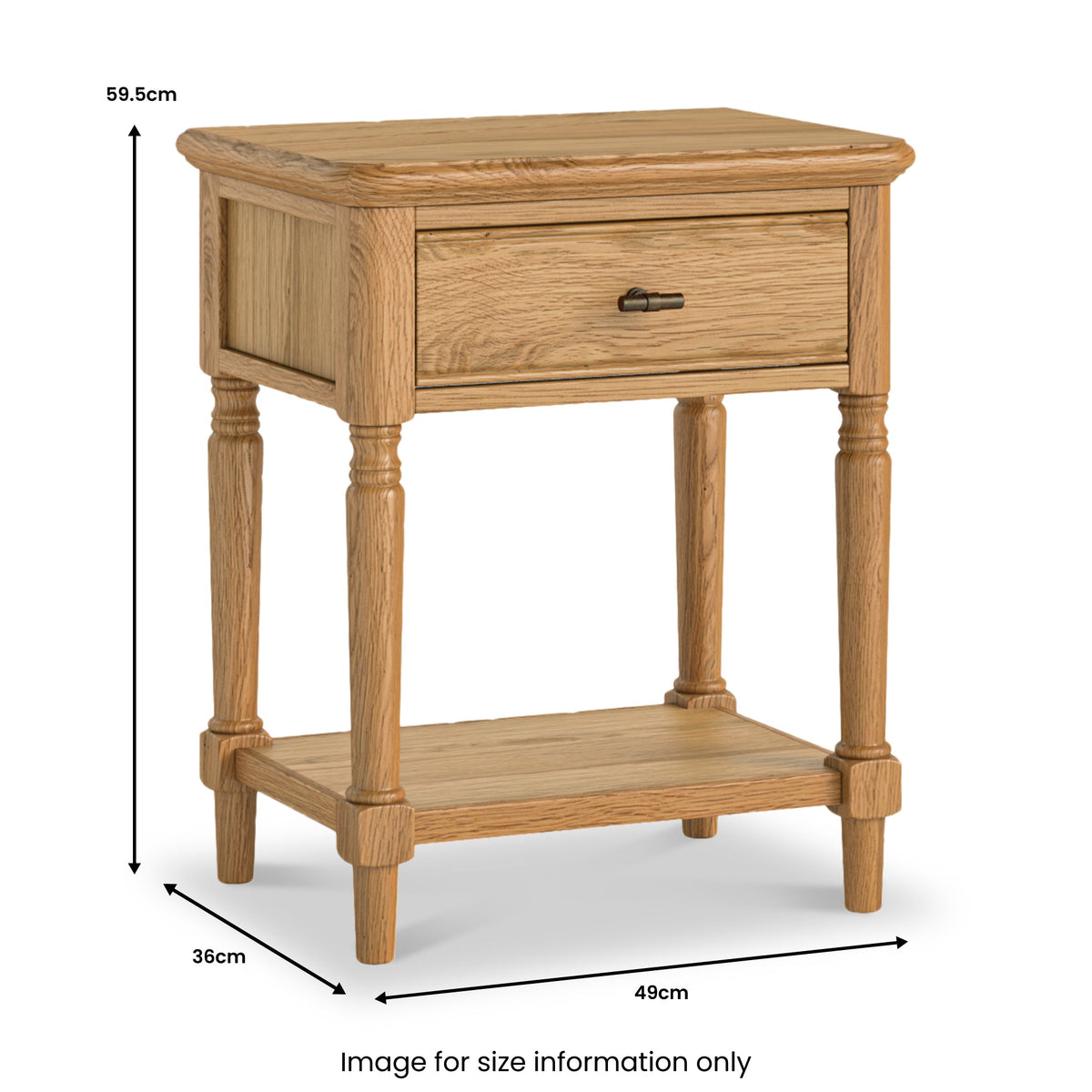 Alderley Oak Lamp Table — view 5