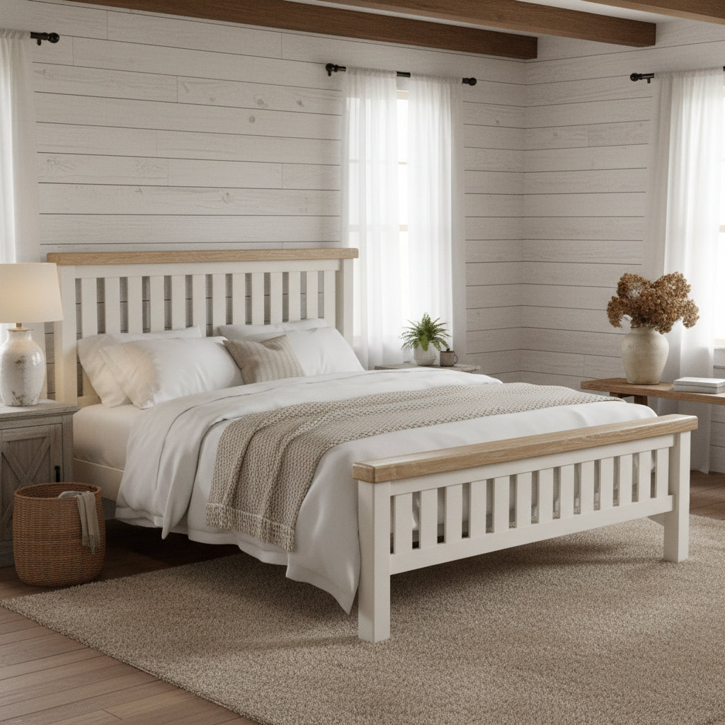 Belmont Slatted Bed Frame — bed frame from 2nd Time Around