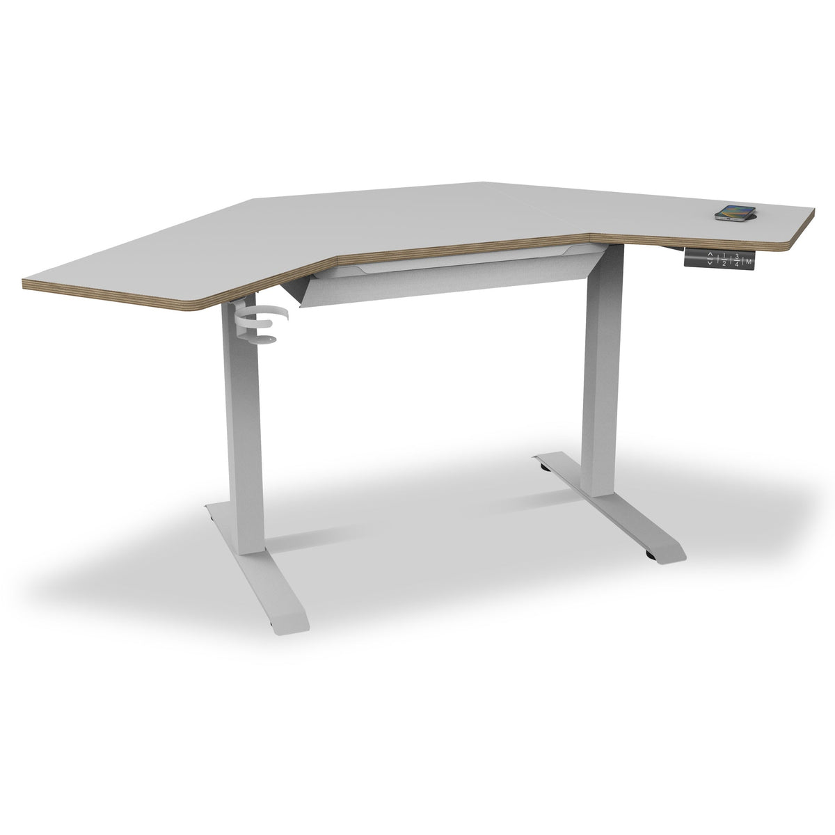 Koble Gino Smart Electric Height Adjustable Corner Desk with Storage Drawer — view 6