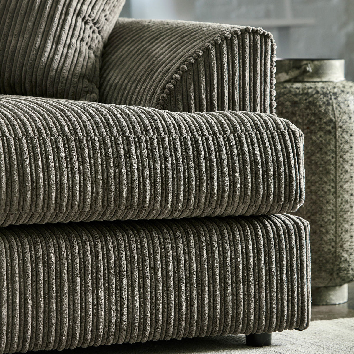 Bletchley Jumbo Cord Corner Sofa — view 6