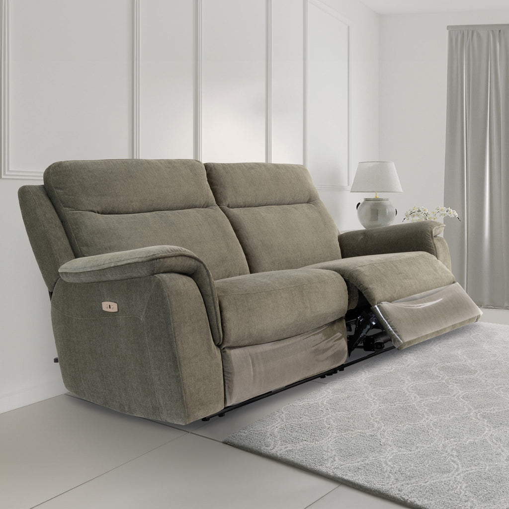Weston Fabric Power Reclining 3 Seater Sofa — view 8