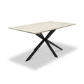 Barlo 160cm Travertine Effect Dining Table — dining table from 2nd Time Around