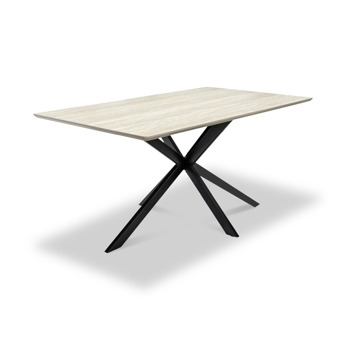 Barlo 160cm Travertine Effect Dining Table — dining table from 2nd Time Around