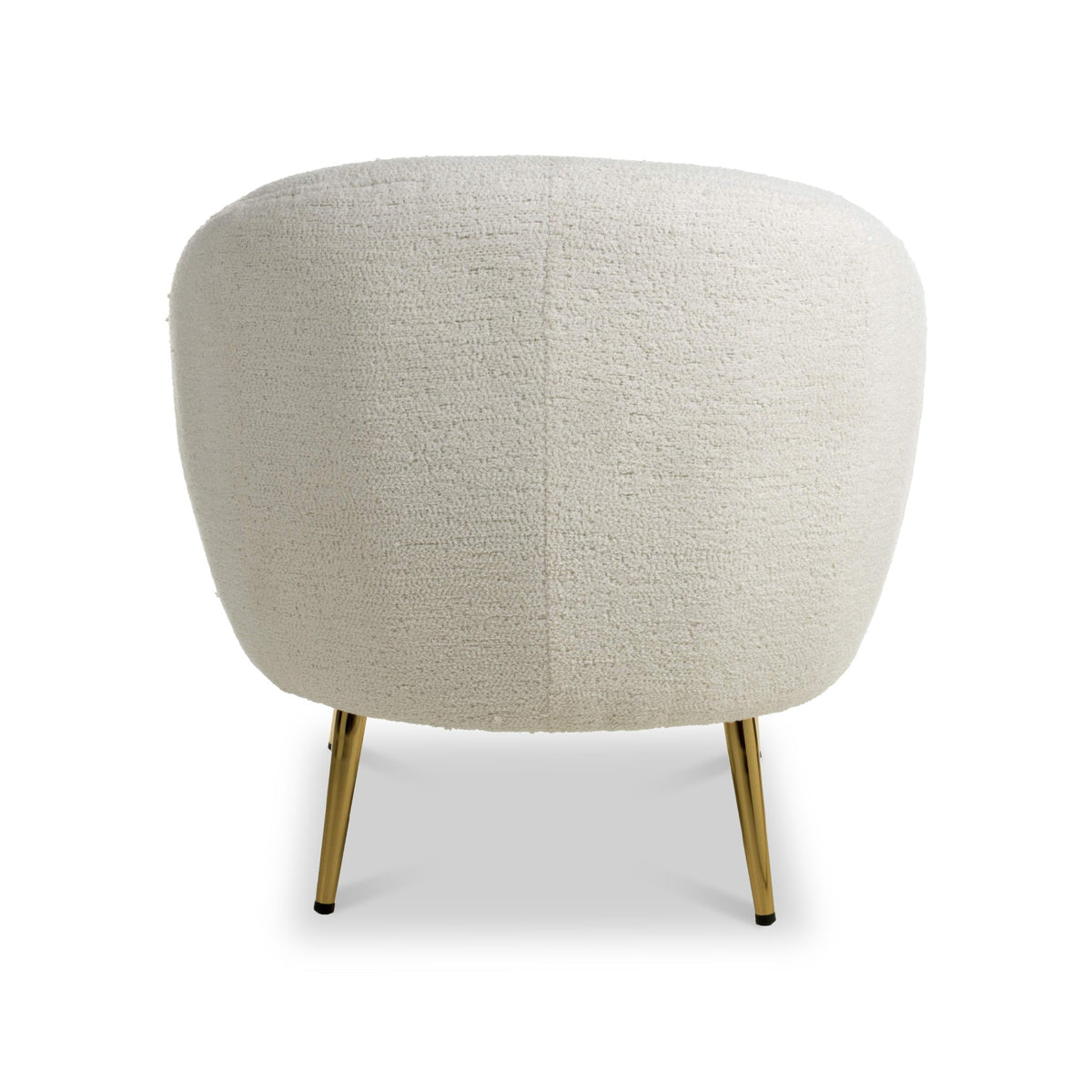 Elska White Boucle Tub Chair — view 7