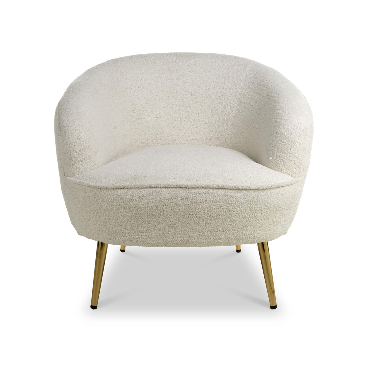 Elska White Boucle Tub Chair — view 4