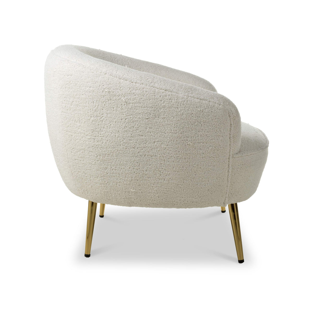 Elska White Boucle Tub Chair — view 8