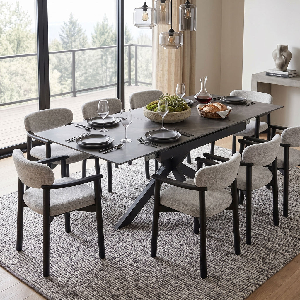 Farnell Ceramic Extending Dining Table — view 2