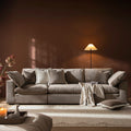 Lutyens Taupe Velvet Modular Sofa, 3-Piece — corner sofa from 2nd Time Around