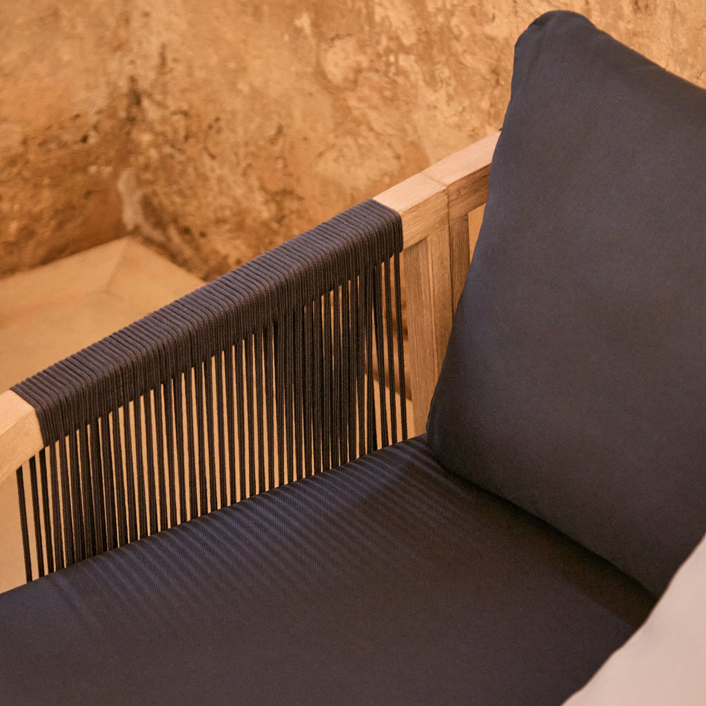 Shiro 5 Seater Garden Sofa - Navy — view 5