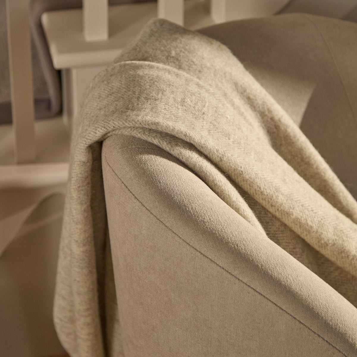 Sawyer 68cm Swivel Armchair - Soft Beige — view 3