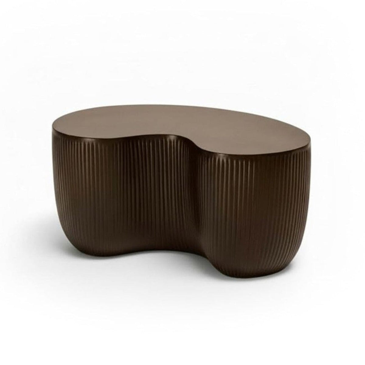 Sohan Kidney Garden Coffee Table - Lava Black - 84cm — view 5