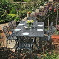 Sophia Table 6 Seater Set - Slate Grey — garden dining set from 2nd Time Around