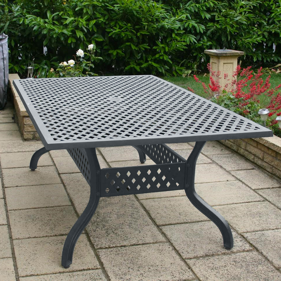 Sophia Table 6 Seater Set - Slate Grey — view 10