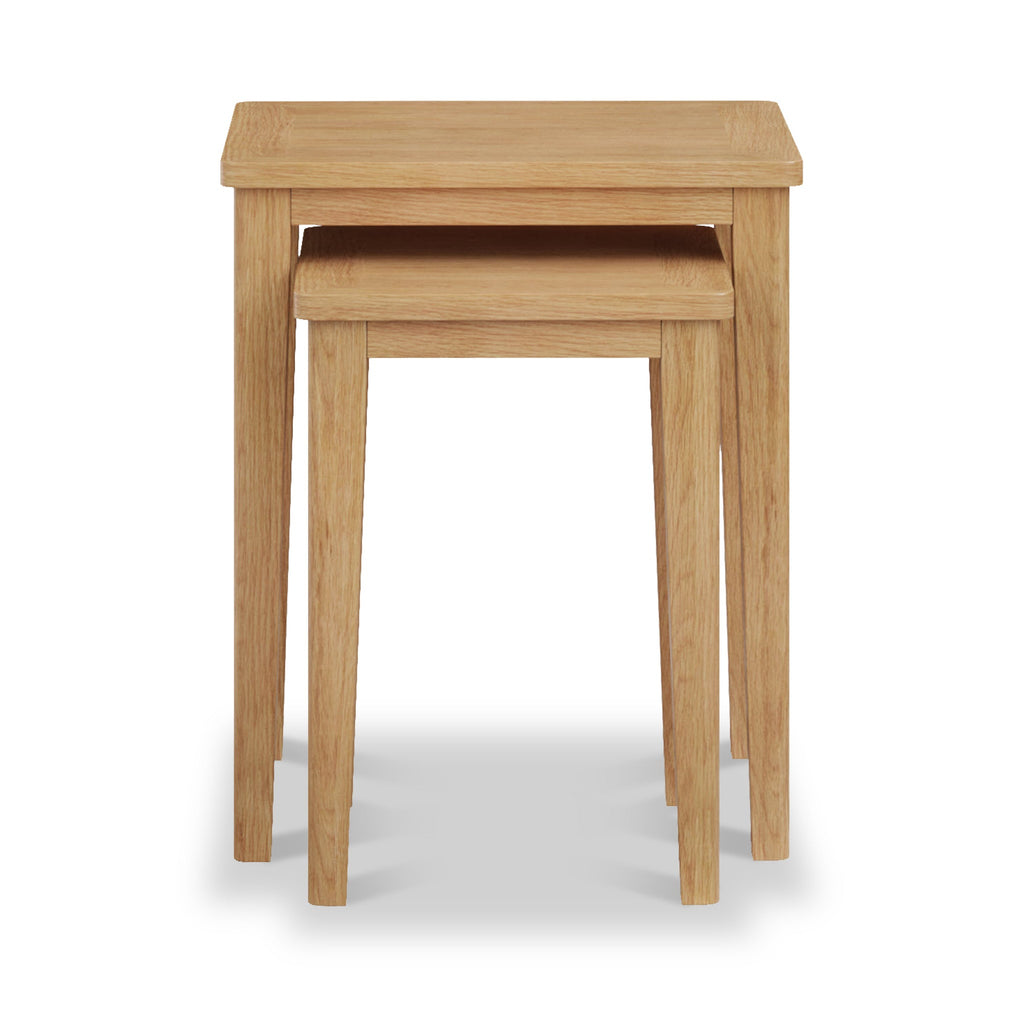 Durham Oak Nest of 2 Tables — view 3