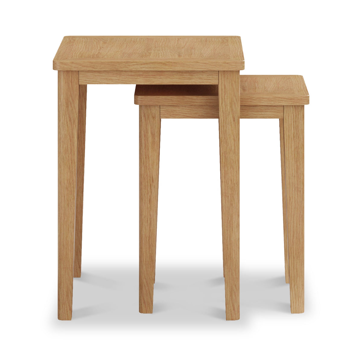 Durham Oak Nest of 2 Tables — view 4