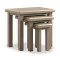 Taunton Smoked Oak Nest of 3 Tables — side table from 2nd Time Around