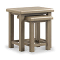 Taunton Smoked Oak Nest of 2 Tables — side table from 2nd Time Around