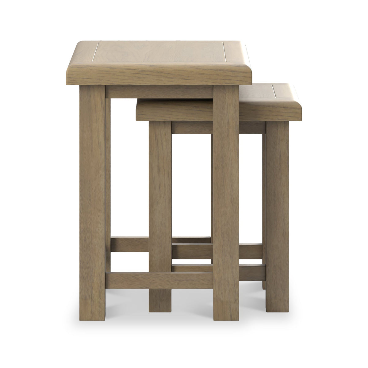 Taunton Smoked Oak Nest of 2 Tables — view 4