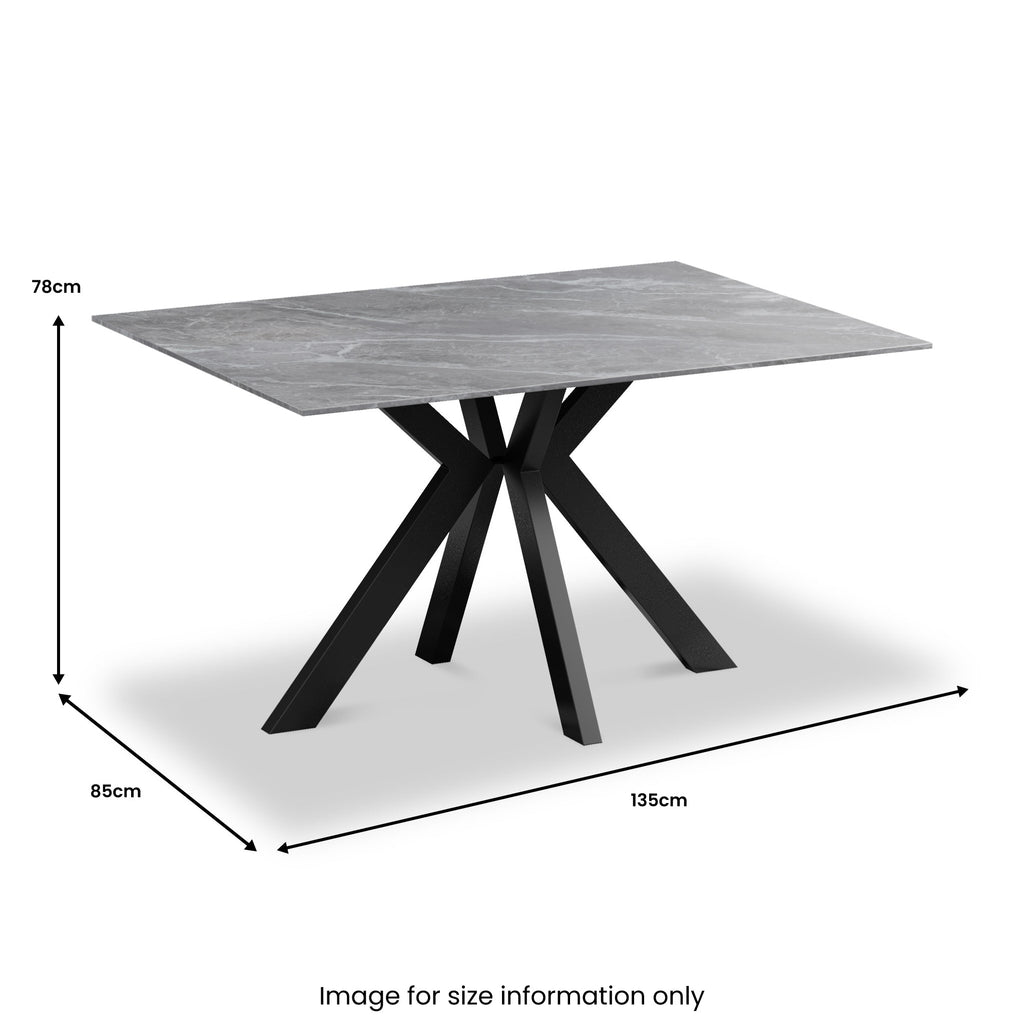Valmere Ceramic Dining Table — view 9