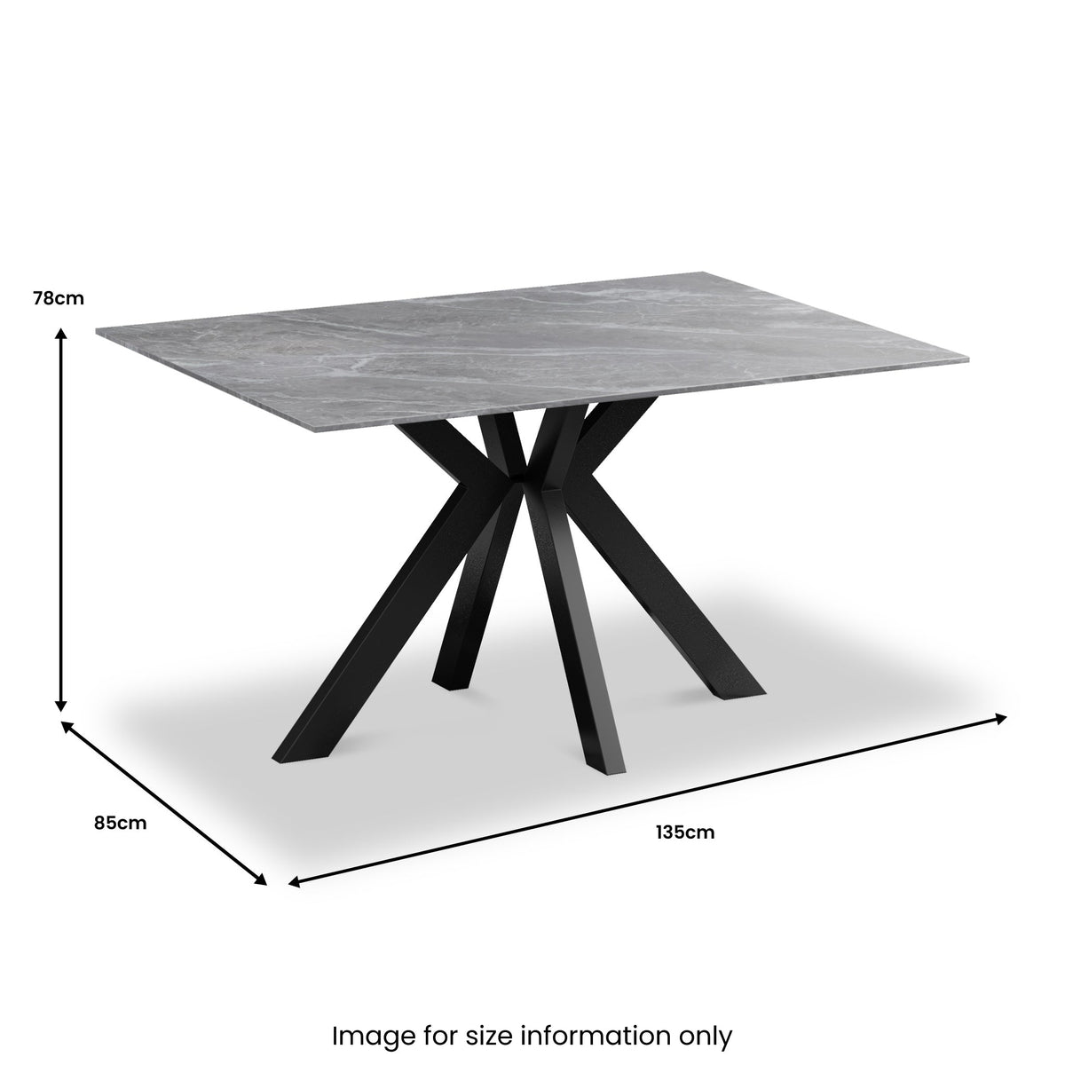 Valmere Ceramic Dining Table — view 9