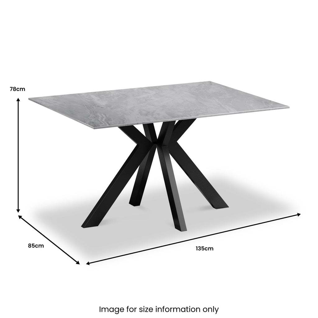 Arvell Ceramic Dining Table — view 9