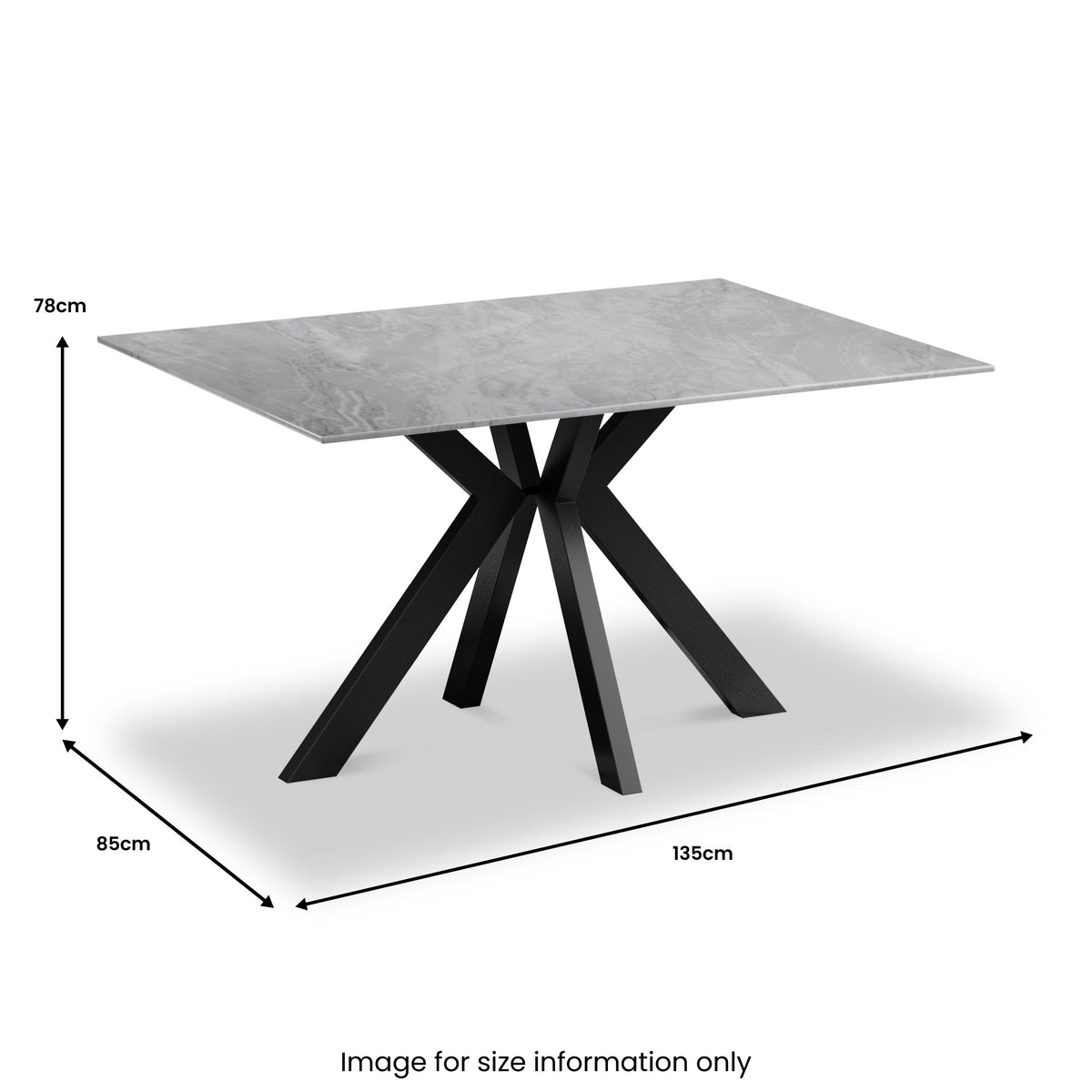 Arvell Ceramic Dining Table — view 9