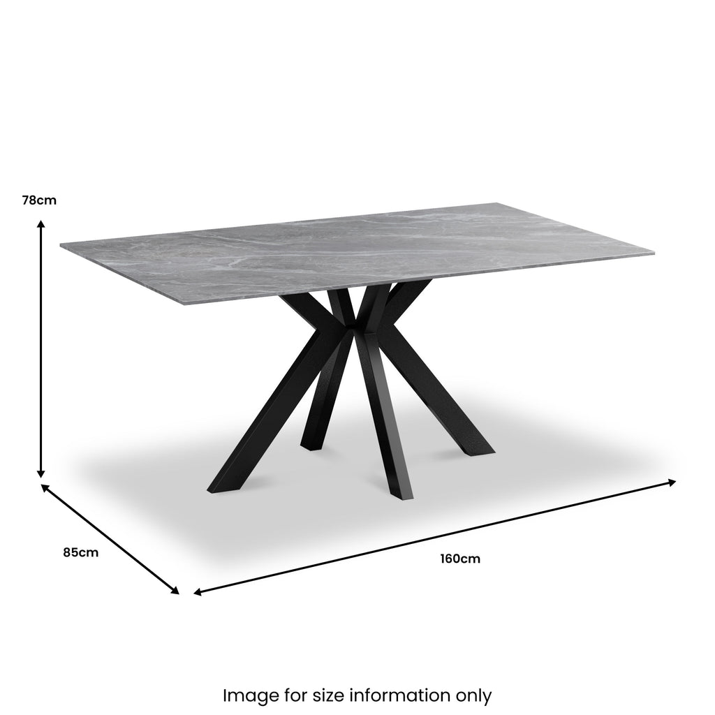 Valmere Ceramic Dining Table — view 8