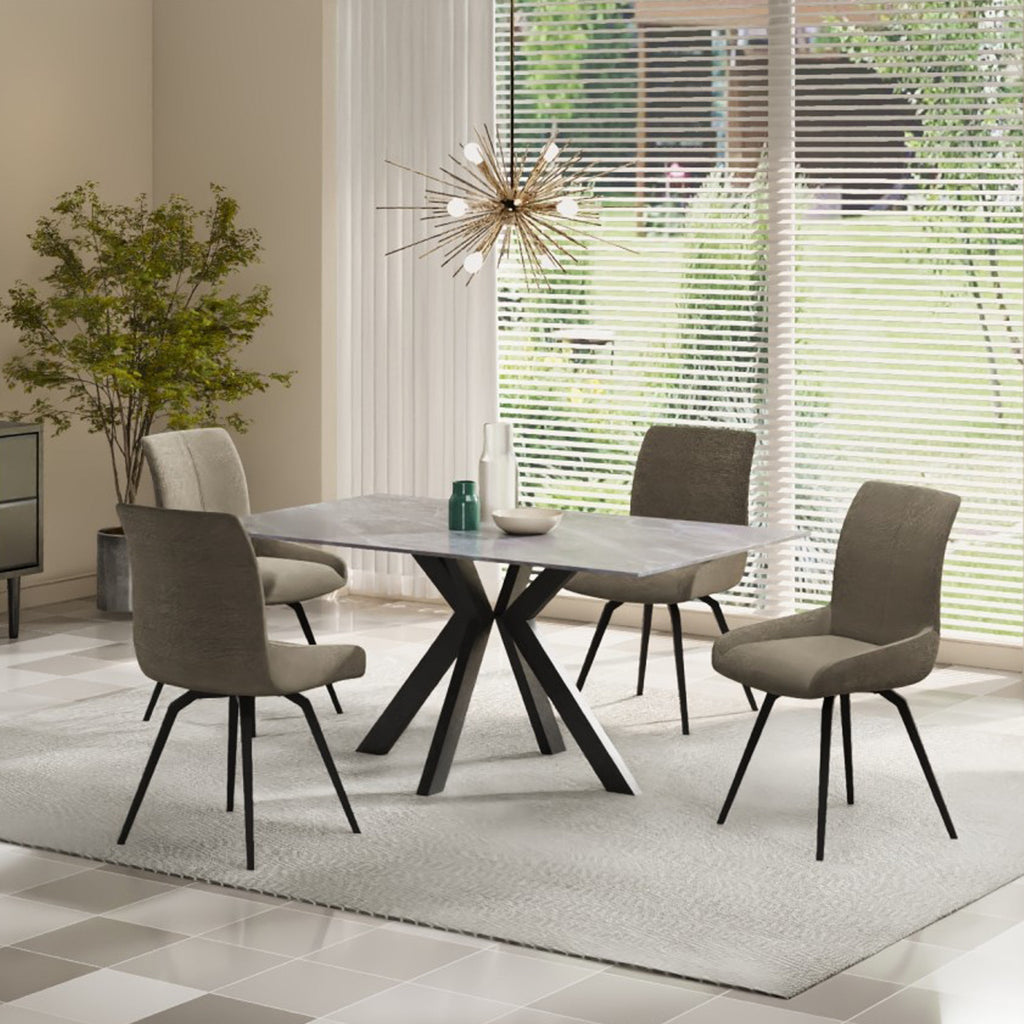 Arvell Ceramic Dining Table — view 6