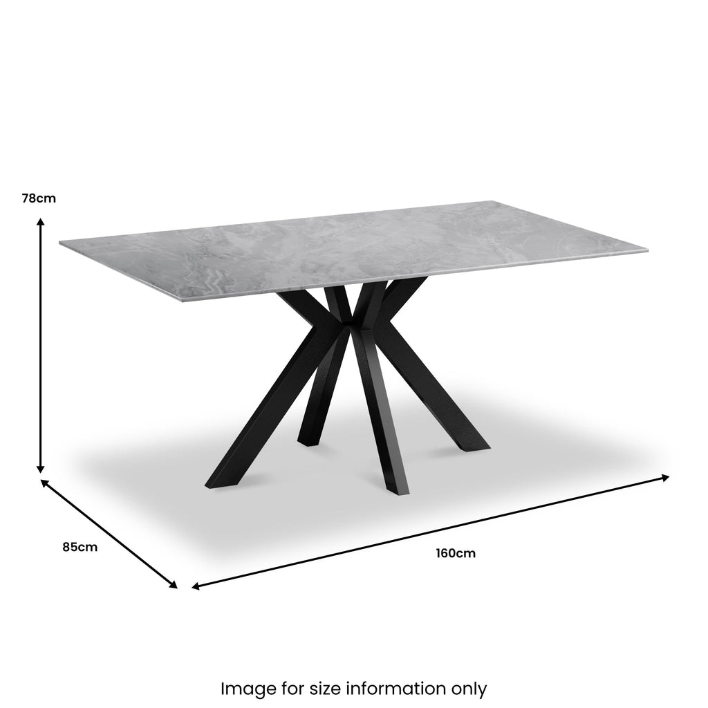 Arvell Ceramic Dining Table — view 10