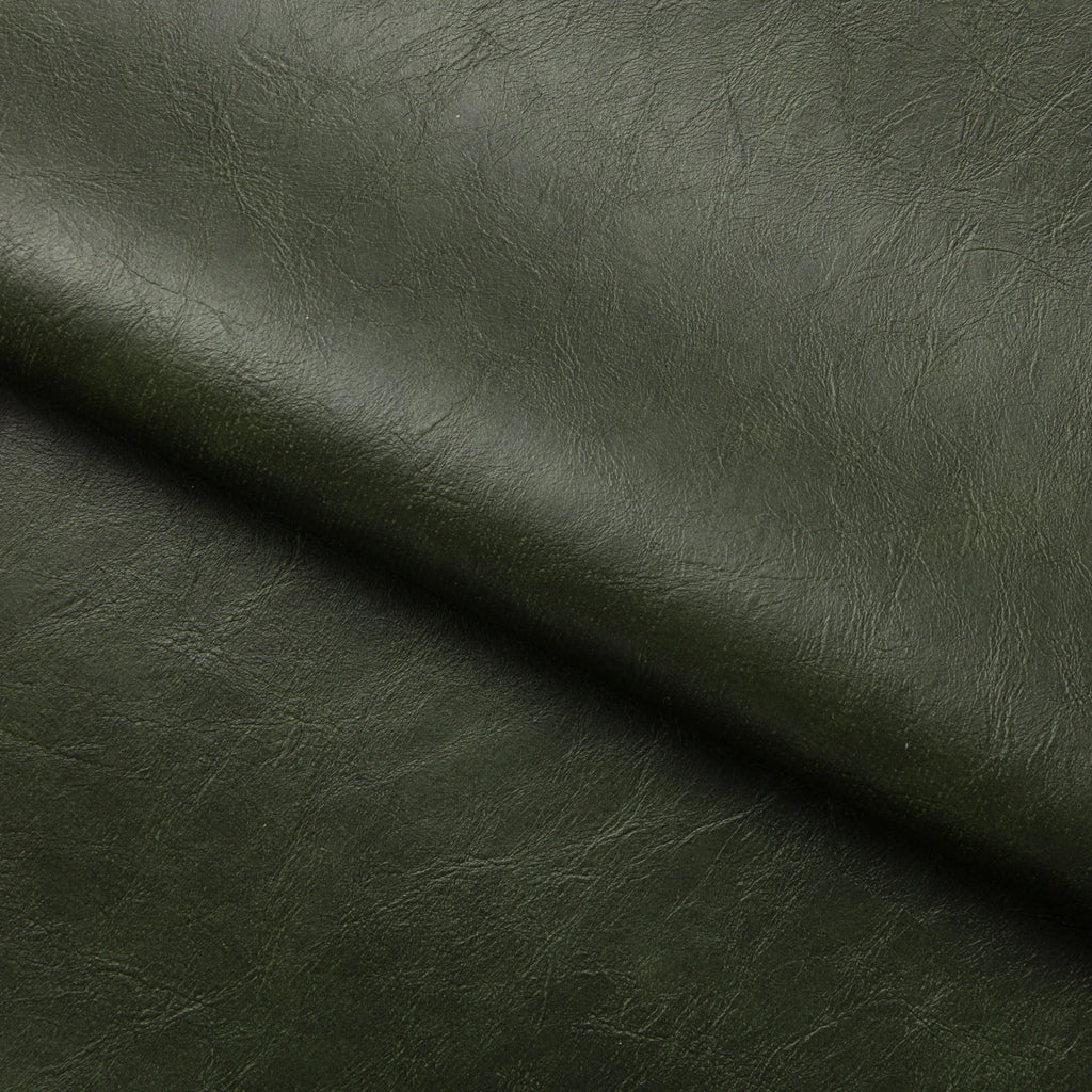 Franklin Office Chair | Vintage Green Faux Leather & Black — office chair from 2nd Time Around