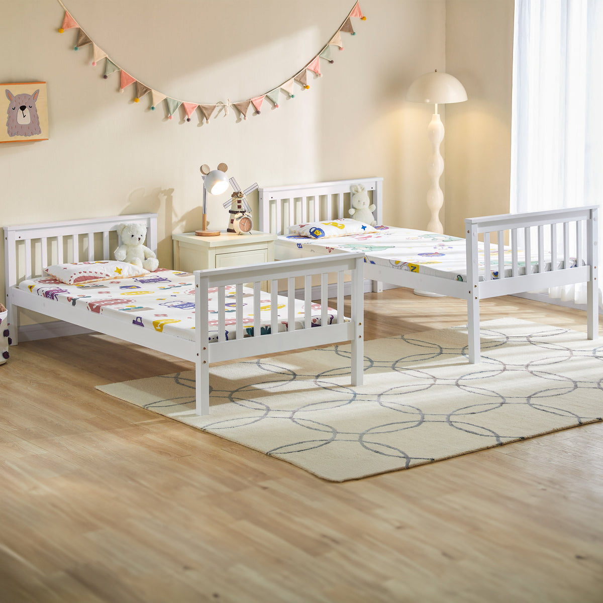 Milan Bunk Bed, White — view 8