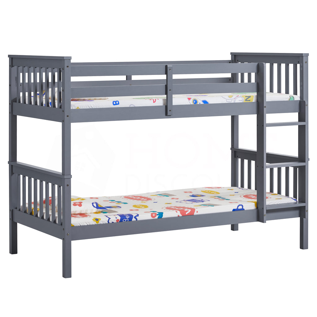 Milan Bunk Bed, Grey — bed frame from 2nd Time Around