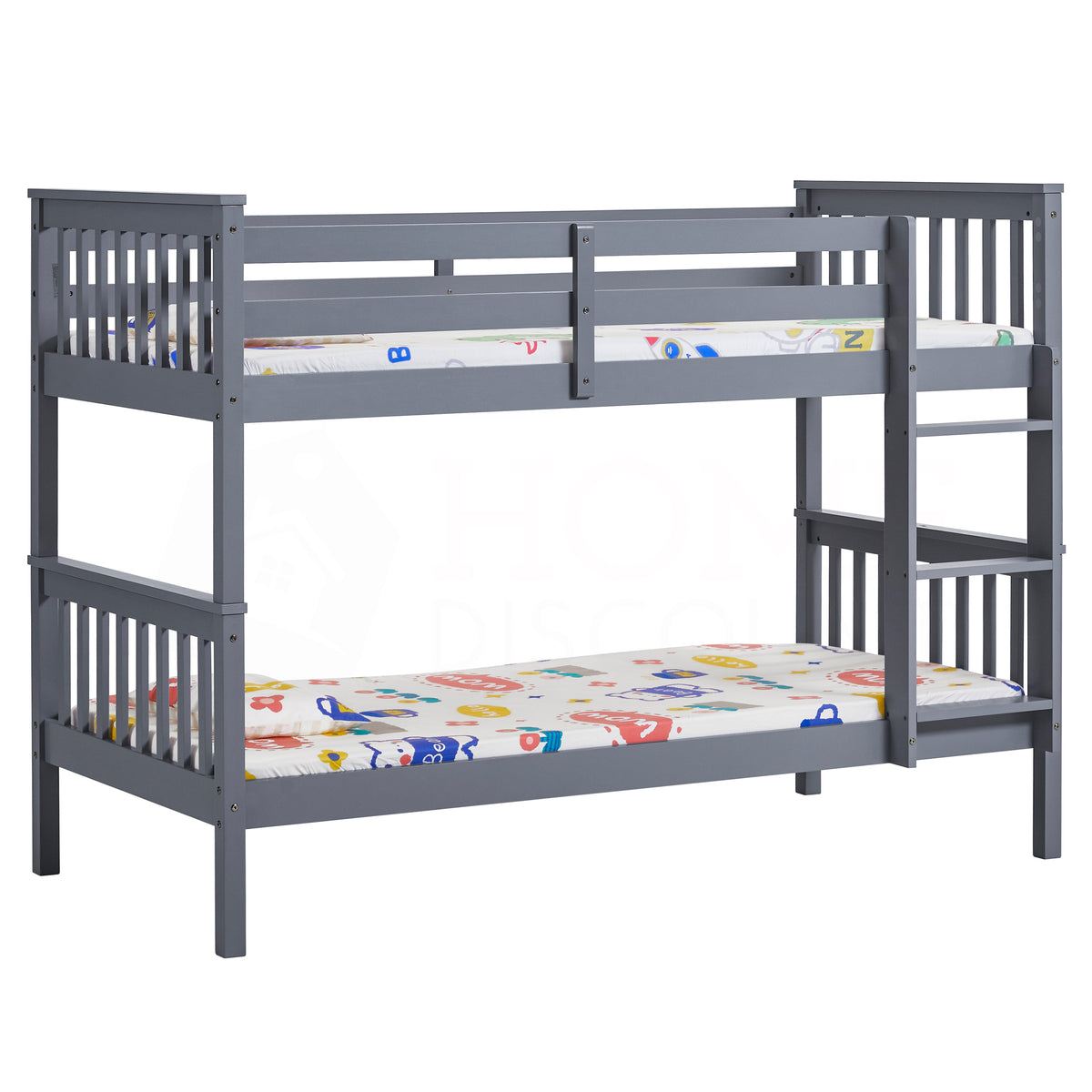 Milan Bunk Bed, Grey — bed frame from 2nd Time Around