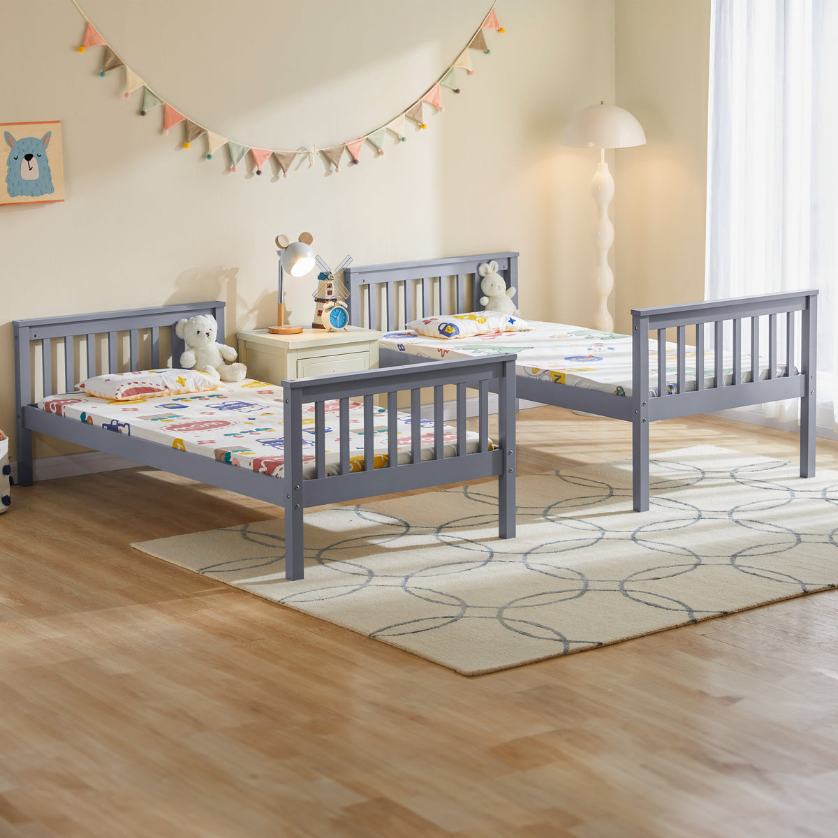 Milan Bunk Bed, Grey — view 5