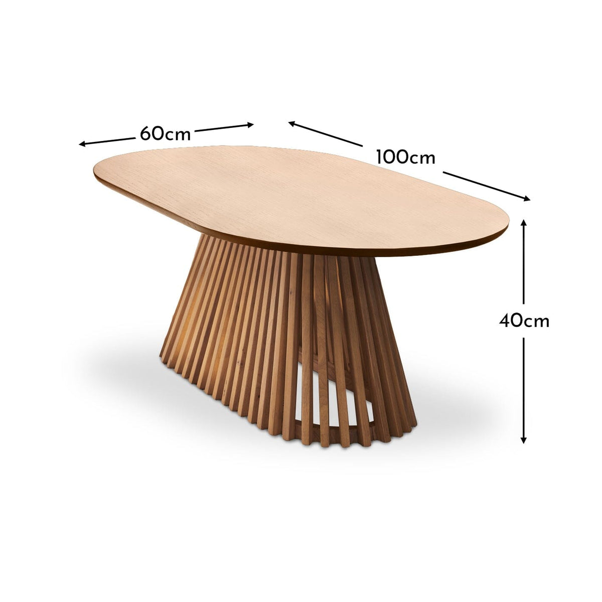 Willow Pale Oak Oval Coffee Table — view 7