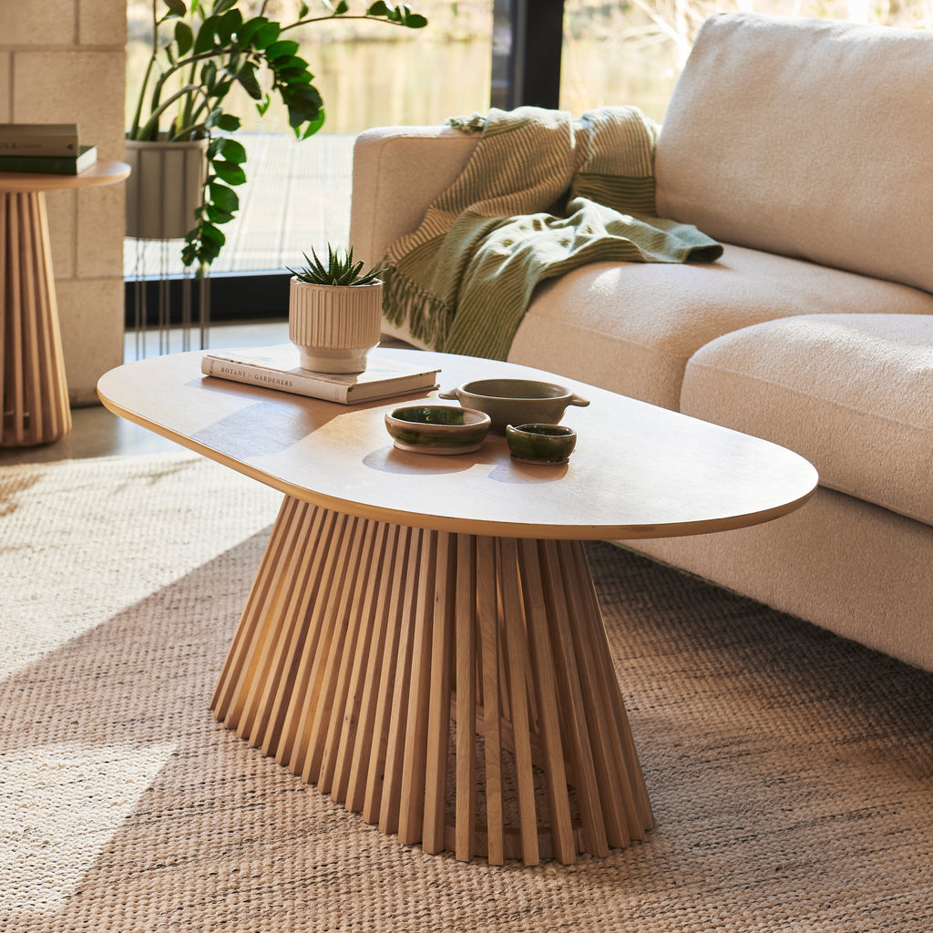 Willow Pale Oak Oval Coffee Table — coffee table from 2nd Time Around