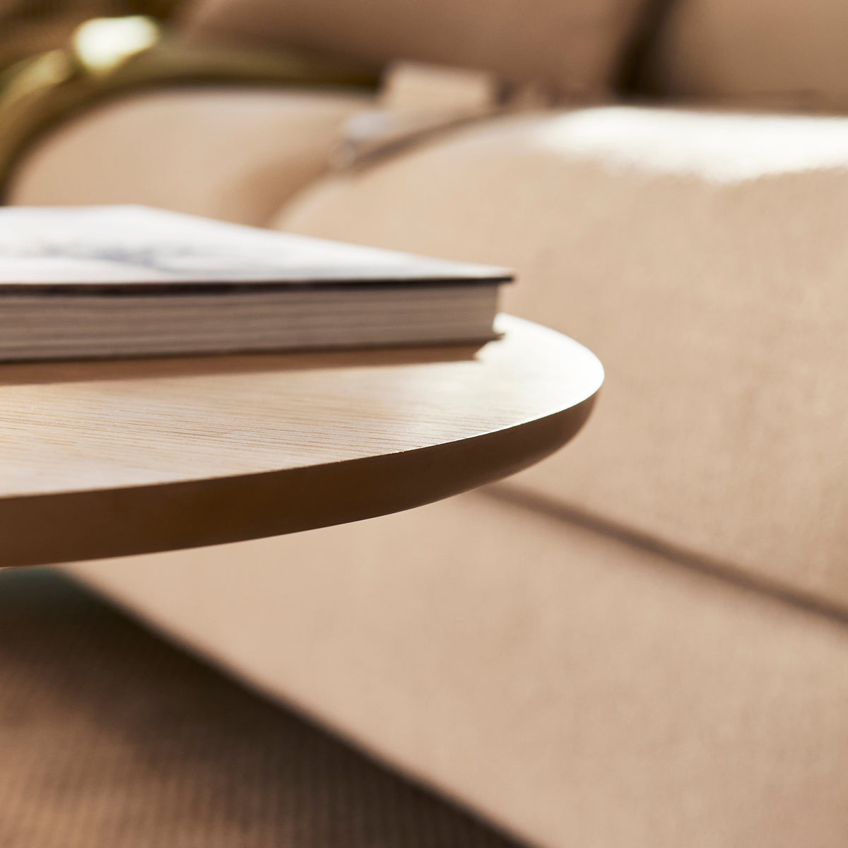 Willow Whitewash Oval Coffee Table — view 6
