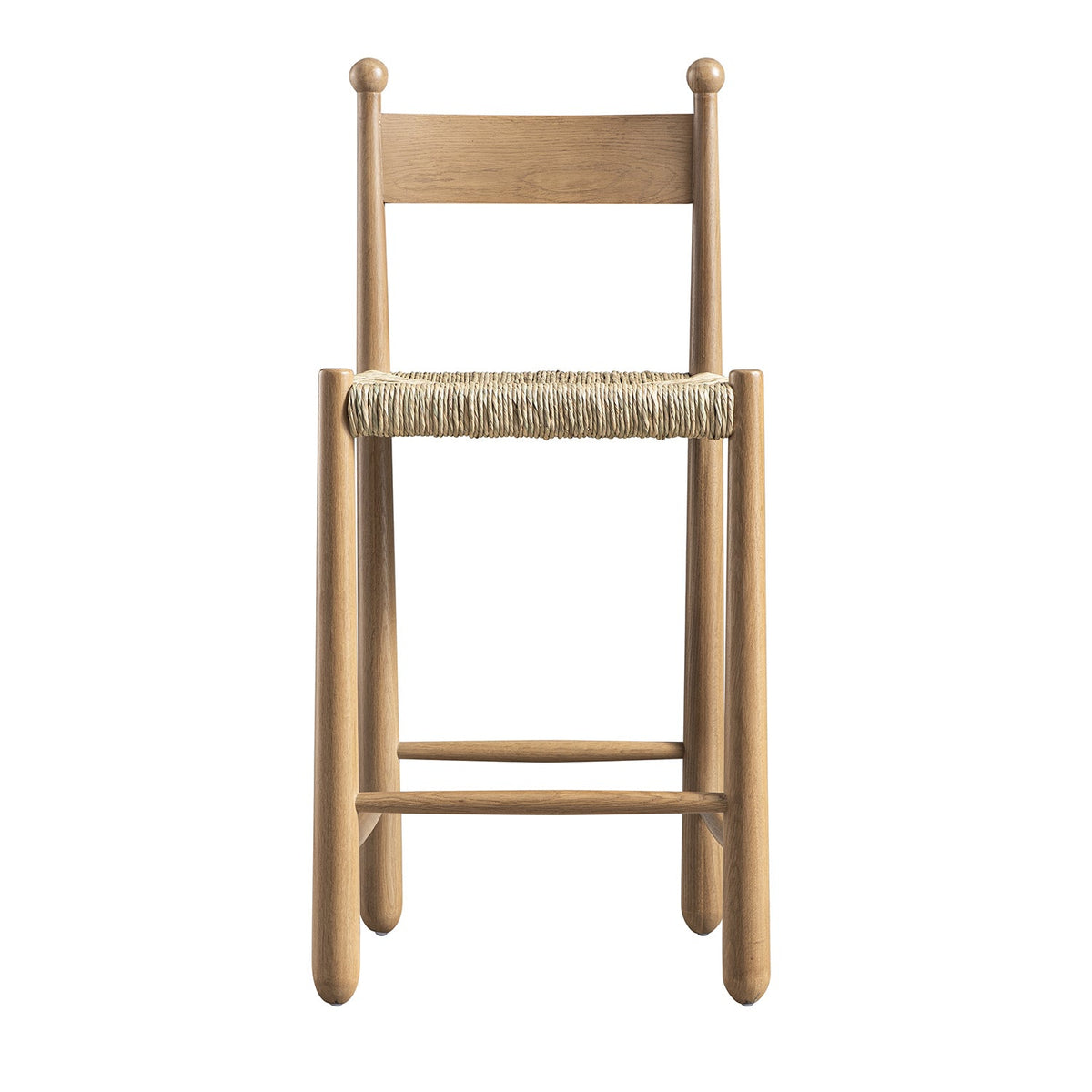 Tama Counter Stool, Woven Seagrass | Natural Oak Frame — view 7