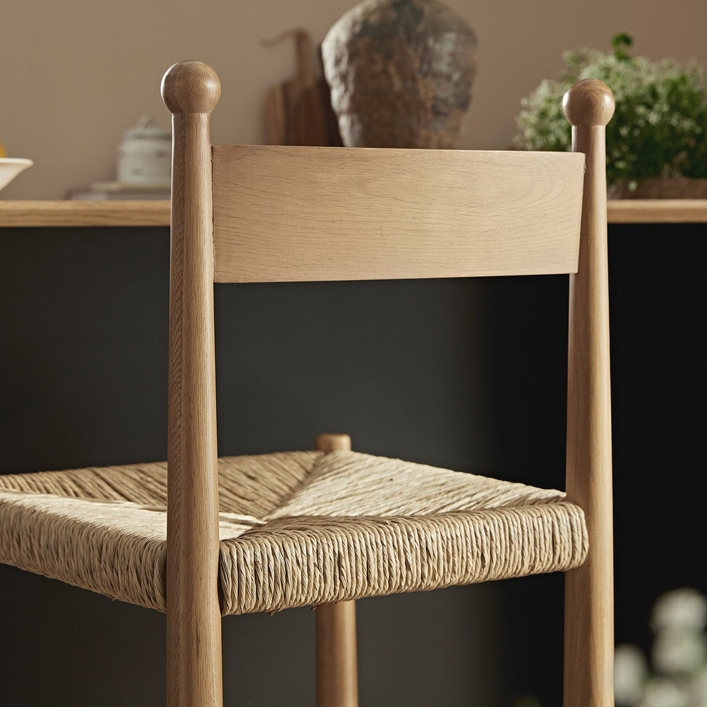 Tama Counter Stool, Woven Seagrass | Natural Oak Frame — view 4