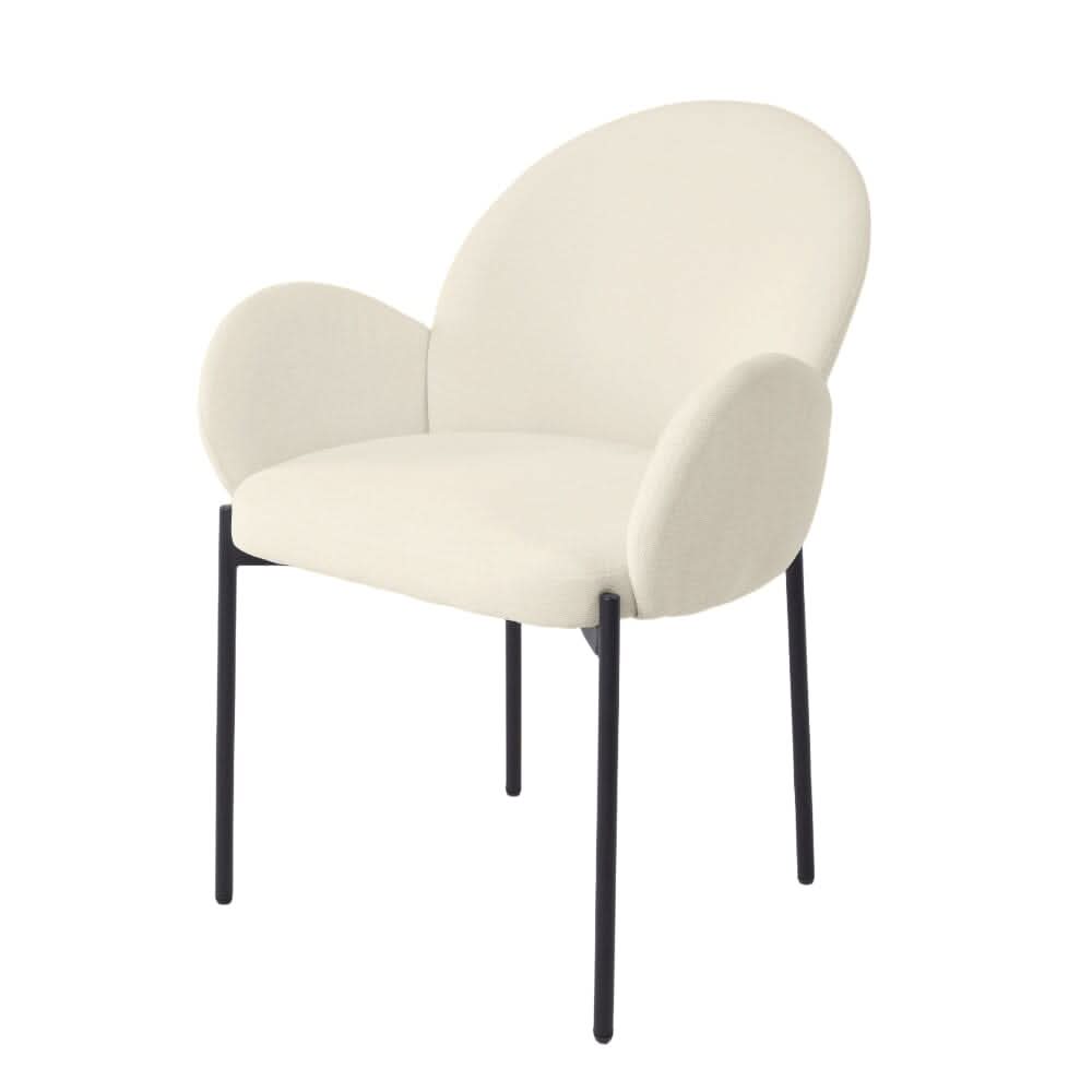 Upholstered Fabric Dining Chair Modern Comfort — view 2